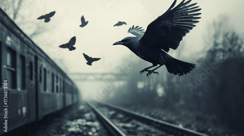 train in motion
