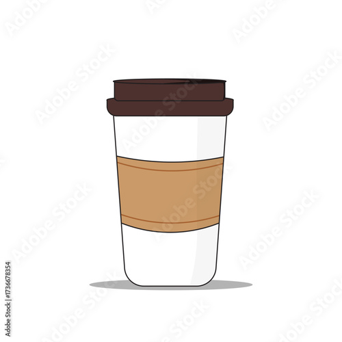 Warm beverage served in a disposable cup with a brown sleeve suitable for coffee lovers on the go at any time of day