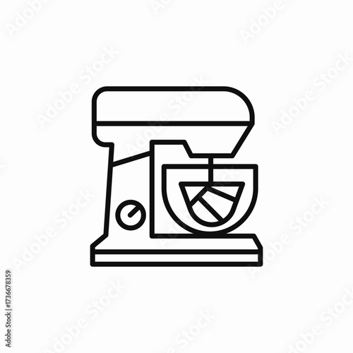 mixer kitchen icon sign vector