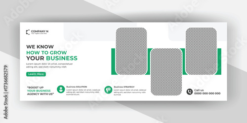 Business Facebook cover banner poster template