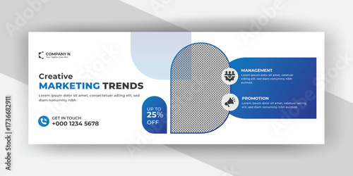 Marketing trends Business Facebook cover template