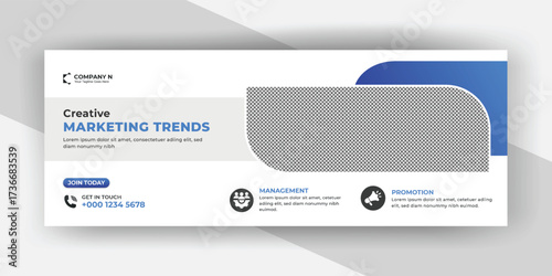 Marketing trends Business Facebook cover template