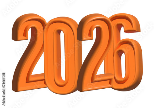 Happy new year 2026 background .  Happy New Year 2023.  3D numbers . isolated on transparent background.Vector illustration.