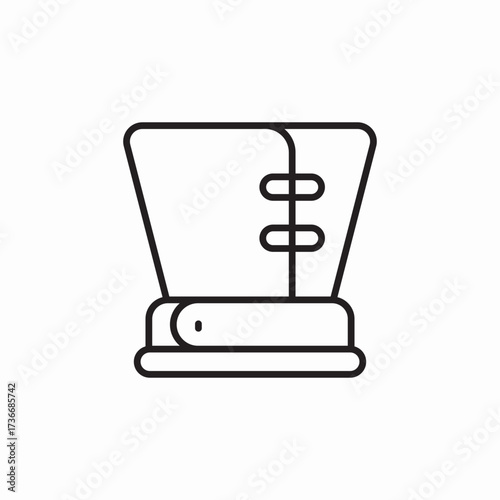 elizabethan collar icon sign vector