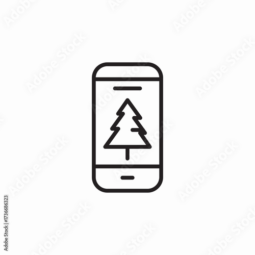 phone park search icon sign vector