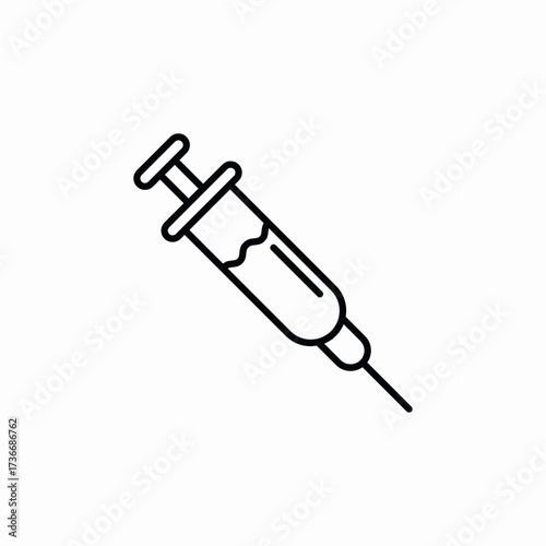 syringe injection icon sign vector