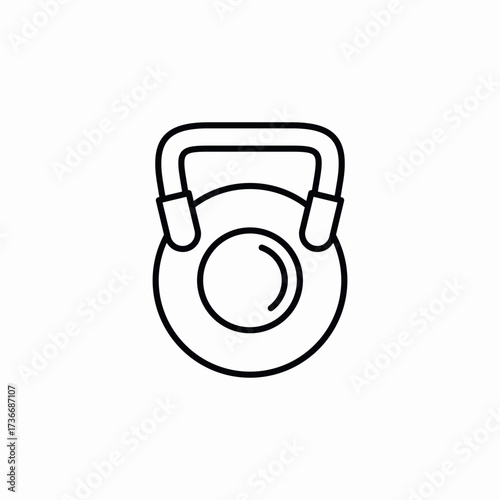 weight gym icon sign vector