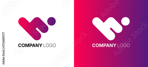 Creative idea logo template. logo idea vector design. letter w, letter h logotype design for your company