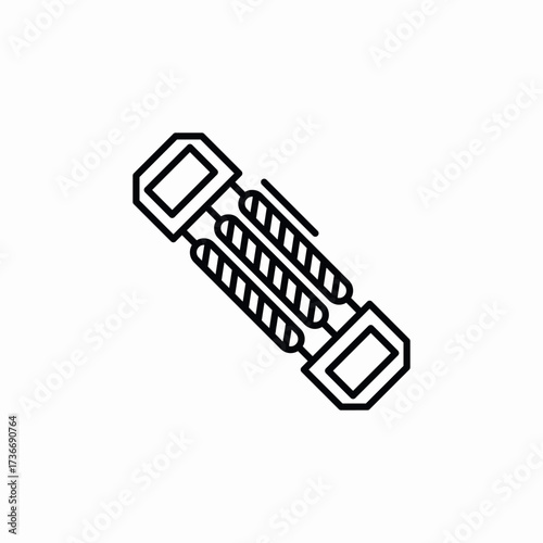 chest expander icon sign vector