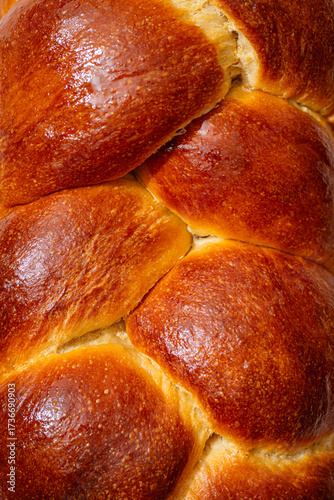Golden brown brioche with a perfectly baked crust
