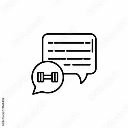 consultation gym sport icon sign vector