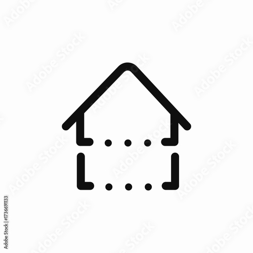 duplex house icon sign vector