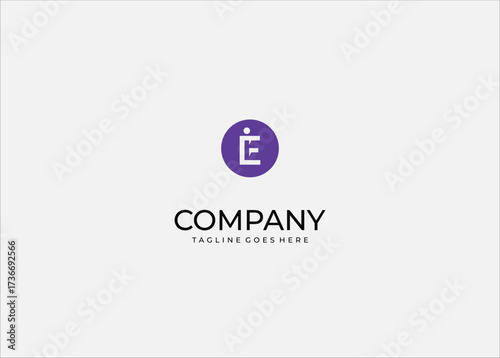 Letter E monogram logo; creative typographic symbol; modern initial mark design; abstract identity emblem; minimal brand sign; unique alphabet vector illustration for business.