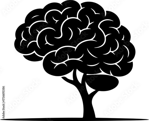 Tree of knowledge and wisdom, concept of intelligence and growth symbol