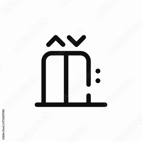 lift elevator icon sign vector