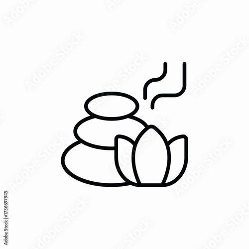 spa theraphy icon sign vector