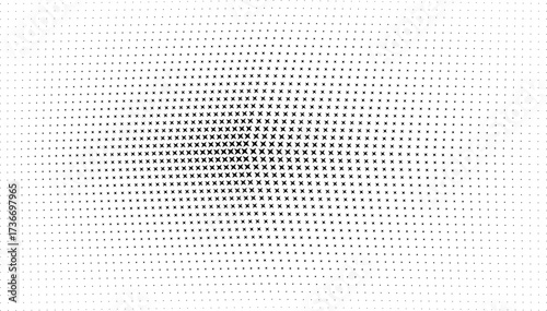 Black Seamless Halftone Gradient Pattern – Modern Abstract Dot Background