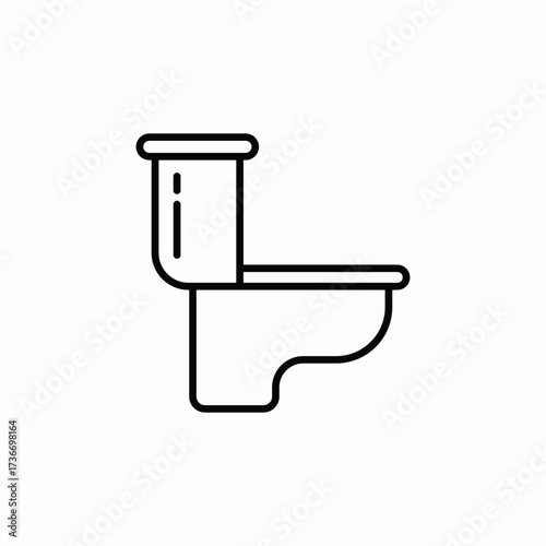 toilet bathroom icon sign vector
