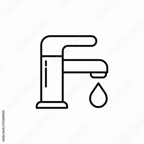 water tap icon sign vector