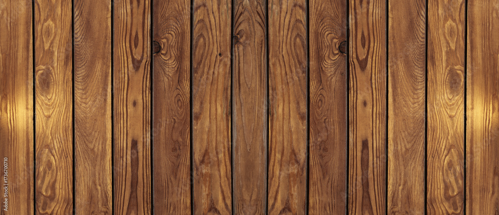 Naklejka premium rustic varnish yellow golden brown wooden wall frame inside. warm modern charm and new utility creates a warm unique atmosphere. vertical format.