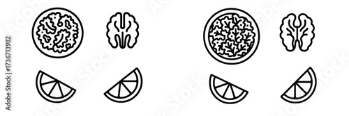 Healthy food art featuring various vegetables and fruits arranged creatively on a white background