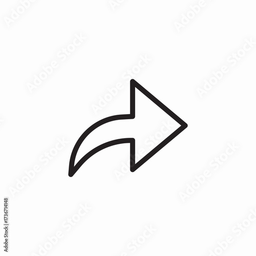 content forward icon sign vector
