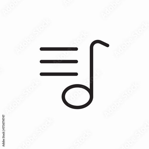 music theory icon sign vector