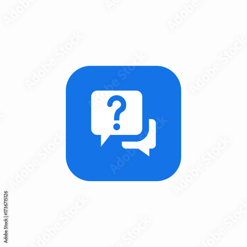 questions answers forum section icon sign vector