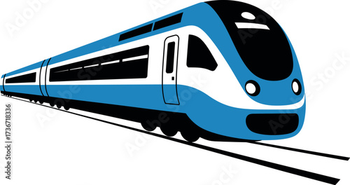 Find the best high speed train vector illustration for your travel and transportation needs