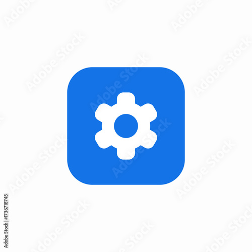 settings window icon sign vector