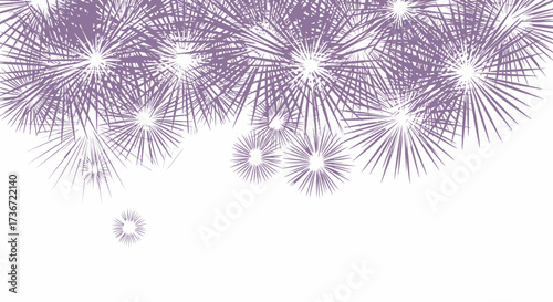 Vibrant Explosions of Red White and Blue Fireworks Illuminating the Night Sky in a Spectacular Celebration