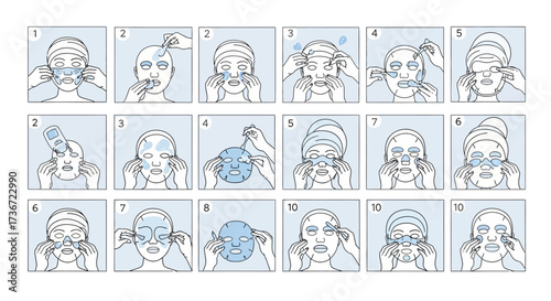 Step By Step Guide To Applying A Face Mask For Skincare And Relaxation