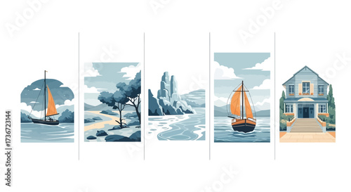 winter landscape in the mountains