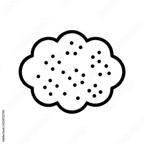 create a soft cloud like mandala filled with spec