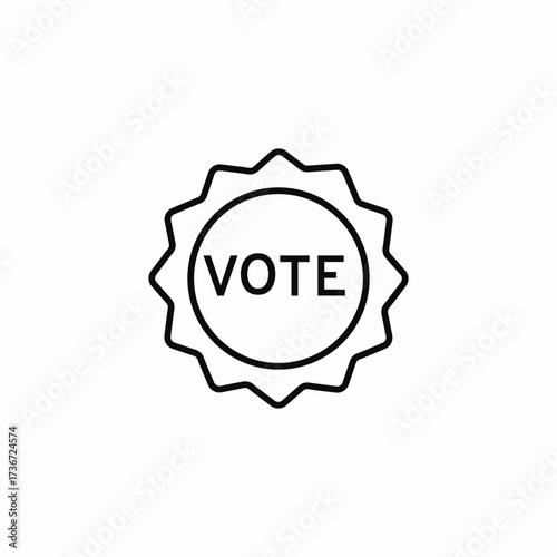 elections time icon sign vector