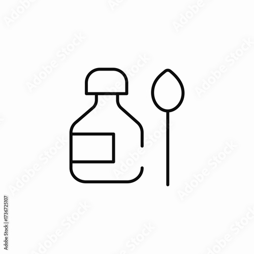 medical swab icon sign vector