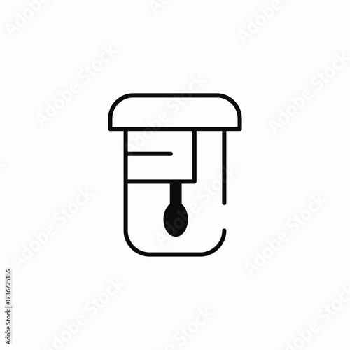 medical tube icon sign vector