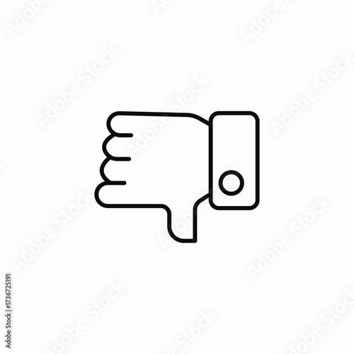 negative impression icon sign vector