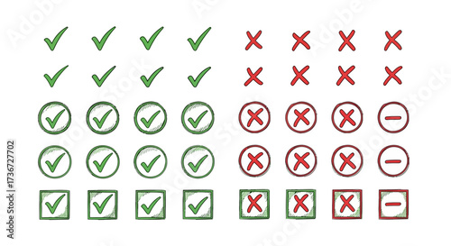 Visual Representation of Positive and Negative Symbols for Decision Making and Evaluation