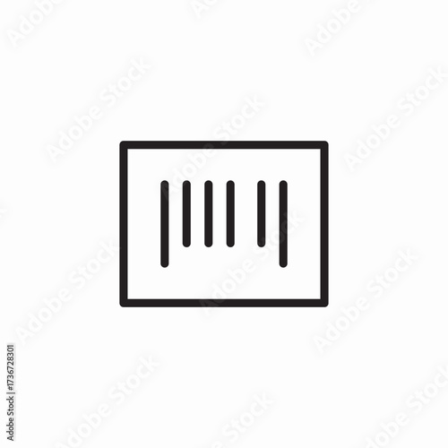 bar code scan icon sign vector