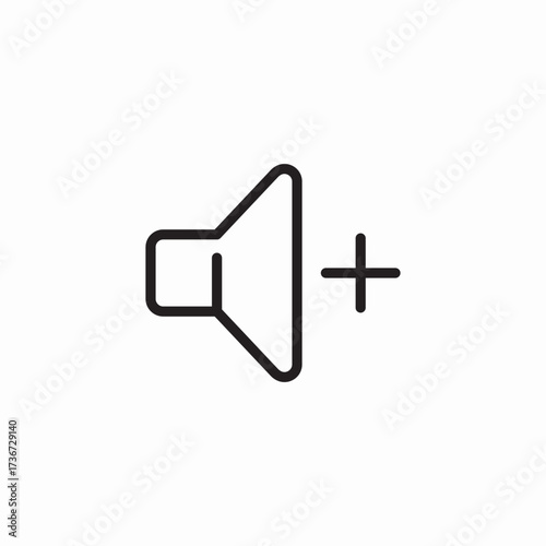 media audio volume up icon sign vector