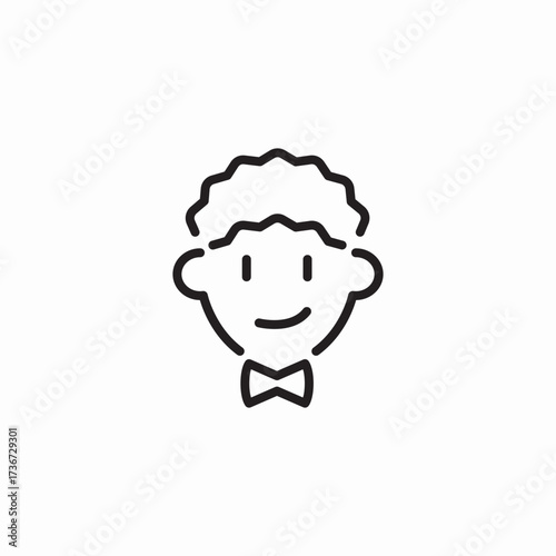 neck bow icon sign vector
