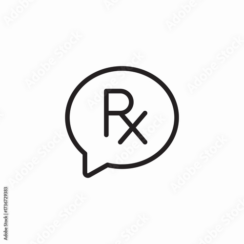 prescription medicine icon sign vector