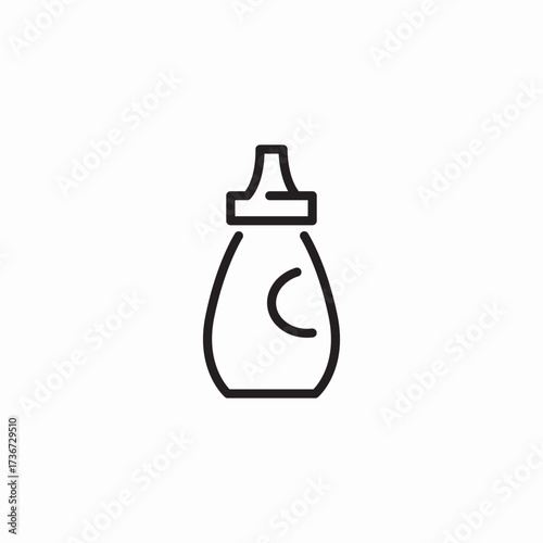 sauce button icon sign vector