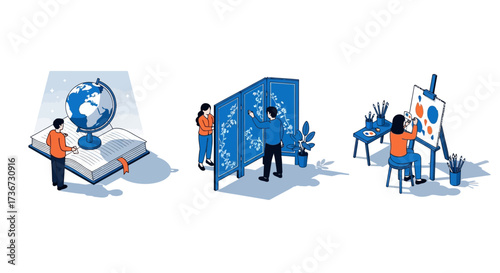 Exploring the World of Knowledge and Artistic Expression Through Diverse Activities