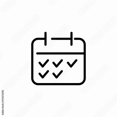 calendar tasks icon sign vector