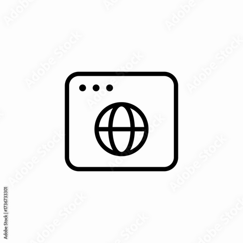 global program icon sign vector