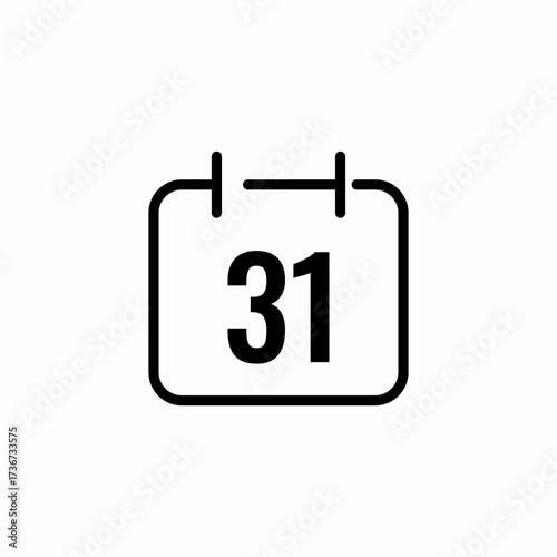 month calendar icon sign vector