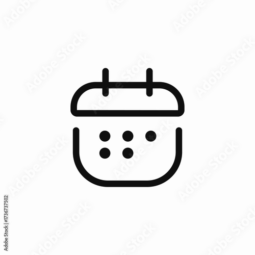 application calendar icon sign vector