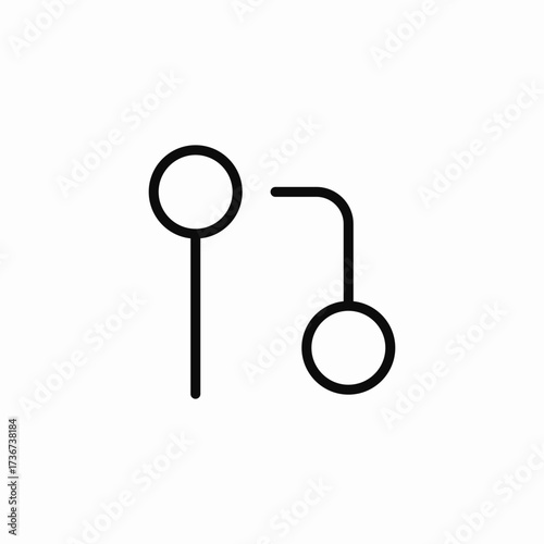 point turn icon sign vector